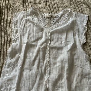 Sheer sleeveless blouse